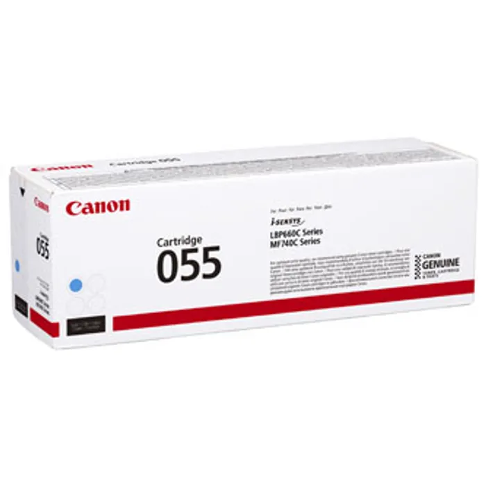 Hauptbild des Produkts Canon originální toner 055C, cyan, 2100str., 3015C002, Canon MF742Cdw, MF744Cdw, MF746Cx,
