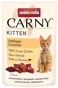 Carny Kitten 85 g Geflügelcocktail, Beutel für Kätzchen