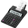 Casio Taschenrechner HR 150 RCE, schwarz, 12-stellige, mit Druck, Dual-Power, 2-Farb-Druck