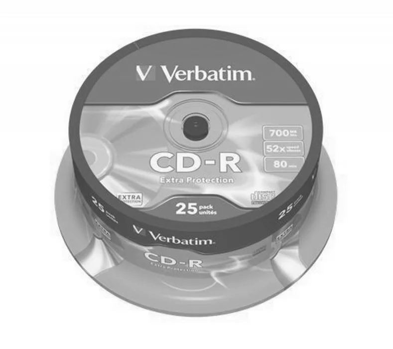 Hauptbild des Produkts CD-R 700MB, 80min., 52x, DL Extra Protection, Verbatim, 25-cake