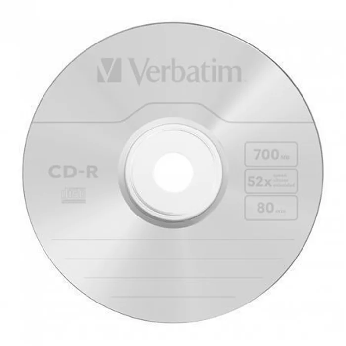 Hauptbild des Produkts CD-R 700MB, 80min., 52x, DLP Crystal AZO, Verbatim, 25-cake