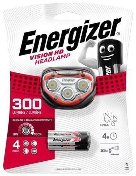 Hauptbild des Produkts Čelovka "Headlight Vision HD", 2 LED, 3xAAA, ENERGIZER