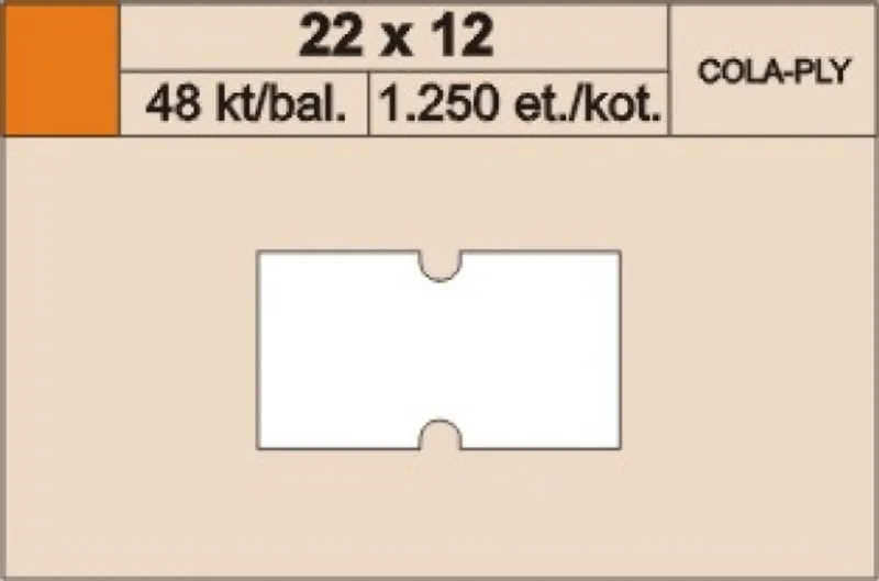 Hauptbild des Produkts Cenové etikety 22x12 cola ply červené