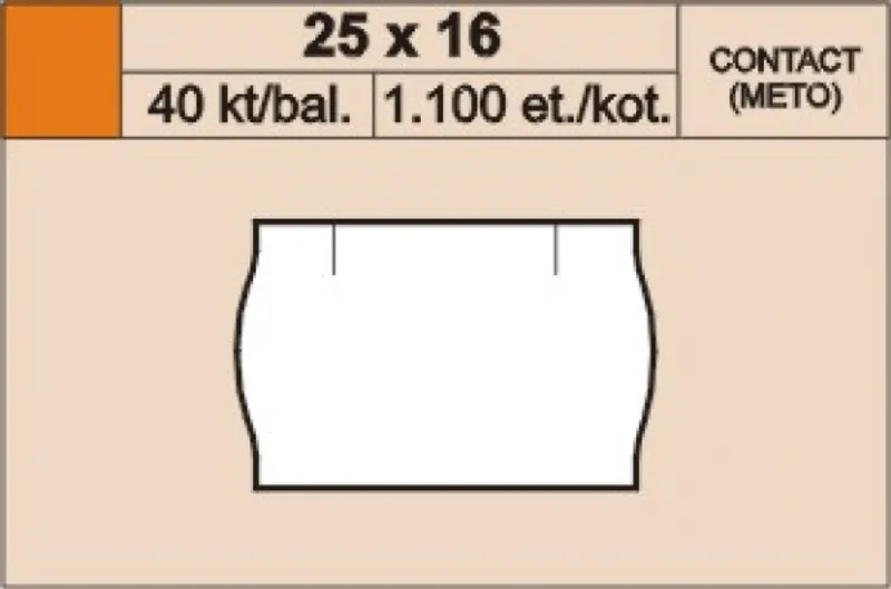Hauptbild des Produkts Cenové etikety 25x16 contact bílé kulaté