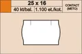 Cenové etikety 25x16 contact žluté kulaté