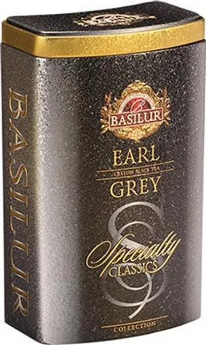 Hauptbild des Produkts Černý čaj "BASILUR Classic Earl Gray", 100 g, v plechové ploché krabičce