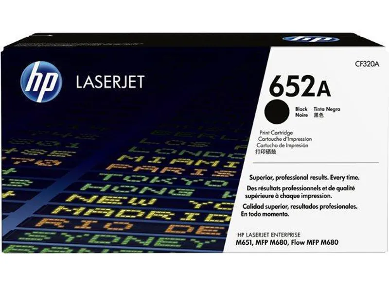 Hauptbild des Produkts CF320A Toner pro ColorLaserJet Enterprise M680 tiskárnu, HP 652A černá, 11,5 tis.stran