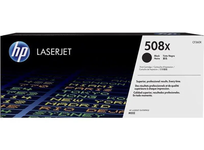Hauptbild des Produkts CF360X Toner pro Color LaserJet Enterprise M552, M553 tiskárnu, HP 508X černá 12,5tis.strá