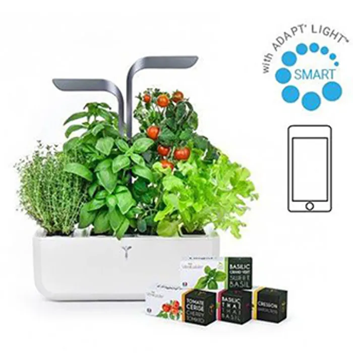 Hauptbild des Produkts Chytrý květináč Potager Connect, bílý, s náplní 4ks, Infinity Grey, Véritable