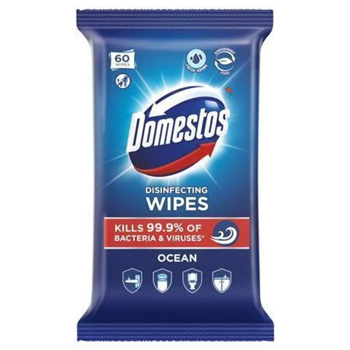 Hauptbild des Produkts Čisticí ubrousky, oceán, 60ks, DOMESTOS