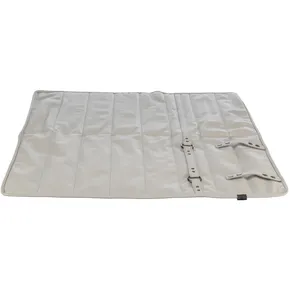 CityStyle Reisedecke, Kunstleder 80 x 80 cm, hellgrau