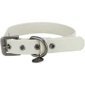 CityStyle PVC-beschichteter robuster Halsband, hellgrau L: 45-52 cm / 25 mm