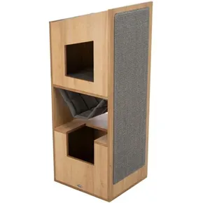 CityStyle Kratzbaum TOWER für Katzen, 105 cm, braun/grau