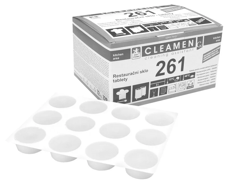 Hauptbild des Produkts Cleamen 261 restaurační sklo tablety 720g
