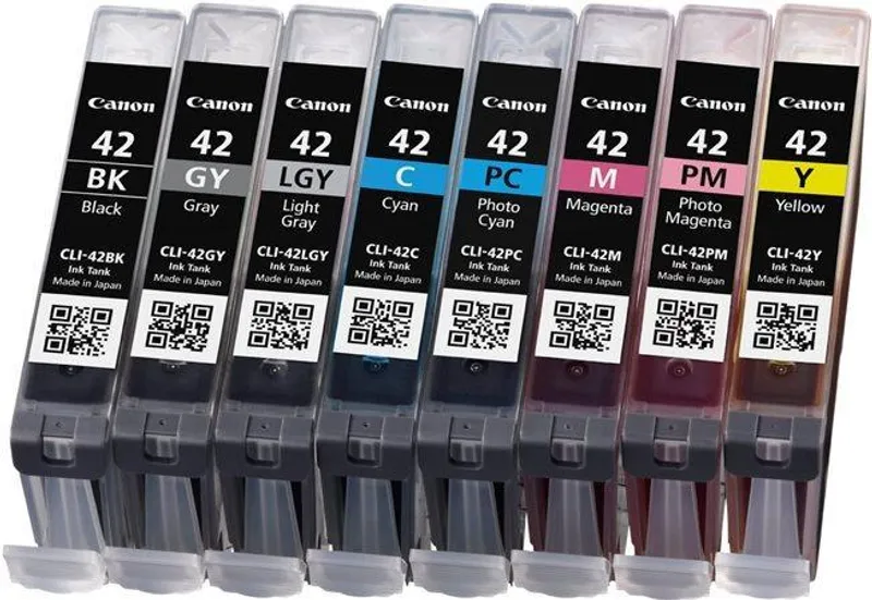 Hauptbild des Produkts CLI-42KIT Inkjet cart. multipack pro Pixma Pro 100 tiskárnu, CANON b+gy+lgy+c+pc+m+pm+y