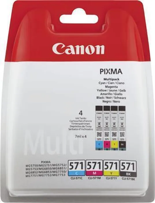 Hauptbild des Produkts CLI-526KIT Inkjet cart. multipack pro Pixma MG 5700, 6800, 7700 tiskárny, CANON b+c+m+y, 4