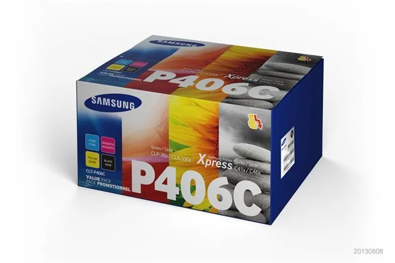 Hauptbild des Produkts CLT-K406C Toner pro CLP 360, CLX 3305 tiskárny, SAMSUNG b+c+m+y, 1*1,5K+3*1 tisíc