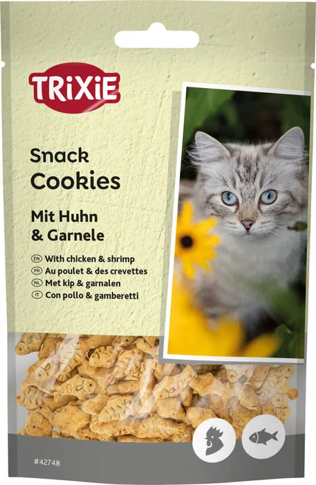 Hauptbild des Produkts Cookies, sušenky s kuřetem a krevetami pro kočky, 50 g