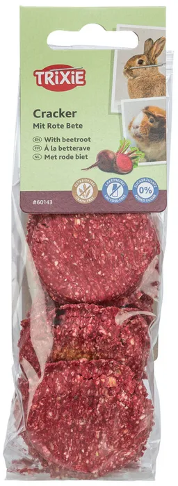 Hauptbild des Produkts Cracker, sušenky pro hlodavce s červenou řepou, 4 cm / 150 g