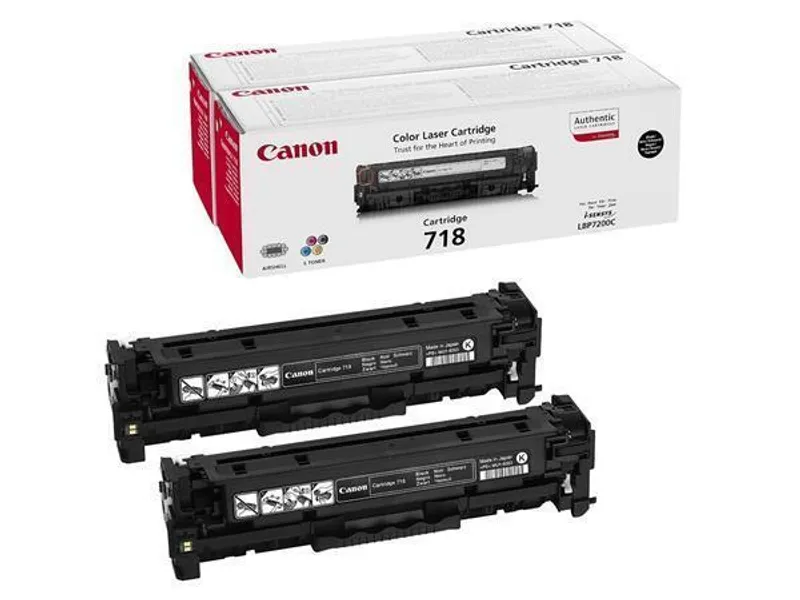 Hauptbild des Produkts CRG-718B toner do laserových tiskáren i-SENSYS LBP 7200CDN, MF 8330, černá, 2*3,4k, CANON