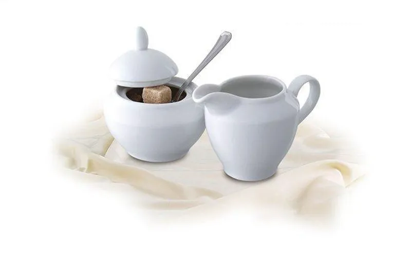 Hauptbild des Produkts Cukřenka, porcelánová, 15 cl, ROTBERG, bílá s červeno-černým dekorem