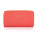 Damenbrieftasche MONY L Leder Koralle