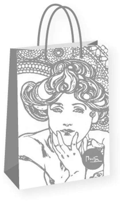 Hauptbild des Produkts Dárková taška Alfons Mucha – Topaz, Fresh Collection, střední