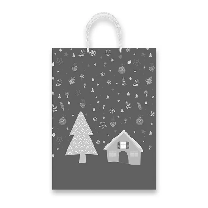 Hauptbild des Produkts Dárková taška Christmas Snowfall různé rozměry 300 x 120 x 410 mm
