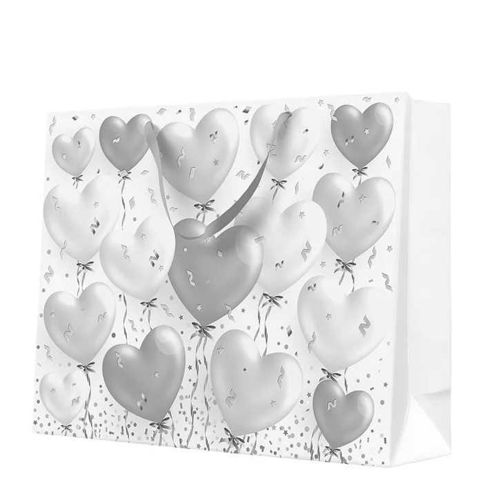Hauptbild des Produkts Dárková taška HEART BALLOONS ROSE maxi velká 54x44x16 cm