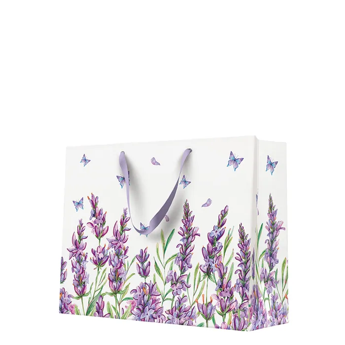Hauptbild des Produkts Dárková taška horizontal - LAVENDER BUTTERFLY 33,5x13x26,5 cm