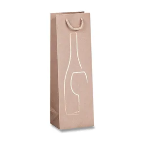 Geschenktüte Stampa und Caldo 120 x 90 x 370 mm beige