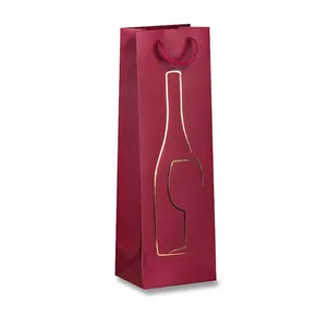 Geschenktüte Stampa und Caldo 120 x 90 x 370 mm rot