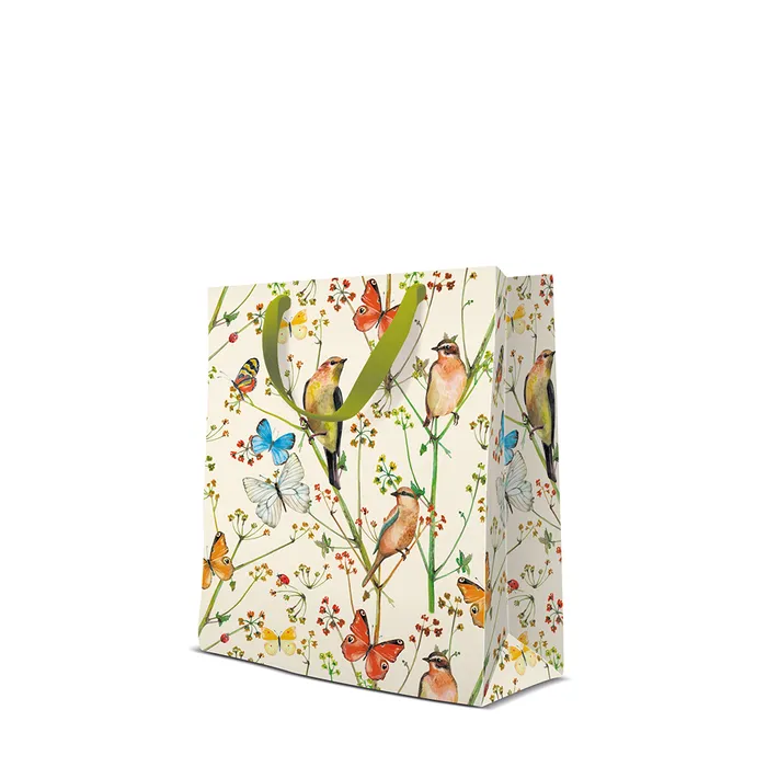 Hauptbild des Produkts Dárková taška středně velká - Birds and Butterflies 20x10x25 cm