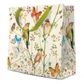 Geschenktasche mittel - Birds and Butterflies 17x6x17 cm