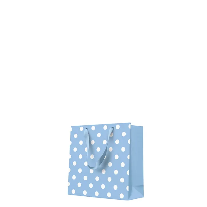 Hauptbild des Produkts Dárková taška střední - Dotsy Check blue 17x6x17 cm