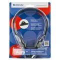 Defender Aura 101, Kopfhörer, Lautstärkeregelung, schwarz, 3.5 mm jack