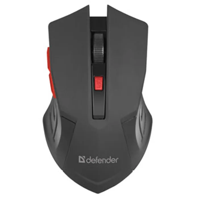 Hauptbild des Produkts Defender Myš Accura MM-275, 1600DPI, optická, 6tl., 1 kolečko, bezdrátová, černá, 1 ks AA