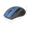 Weiteres Produktbild Defender Maus Accura MM-365, 1600DPI, 2.4 [GHz], optisch, 6Tas., schnurlos, schwarz-blau, 2 Stk AAA, Nano-Empfänger