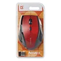 Defender Maus Accura MM-365, 1600DPI, 2.4 [GHz], optisch, 6Tas., schnurlos, schwarz/rot, 2 Stk AAA, Nano-Empfänger