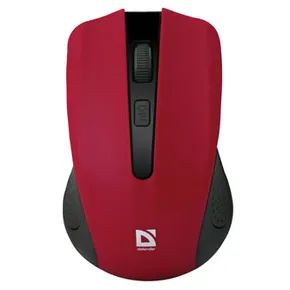 Defender Maus Accura MM-935, 1600DPI, 2.4 [GHz], optisch, 4Tas., schnurlos, rot, 2 Stk AAA, Nano-Empfänger, Reichweite 10m