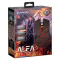 Defender Maus Alfa GM-703L, 3200DPI, optisch, 6Tas., USB verdrahtet, schwarz, Game, unterbeleuchtet