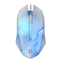 Defender Maus Cyber MB-560L, 1200DPI, optisch, 3Tas., USB verdrahtet, weiss, Game, unterbeleuchtet