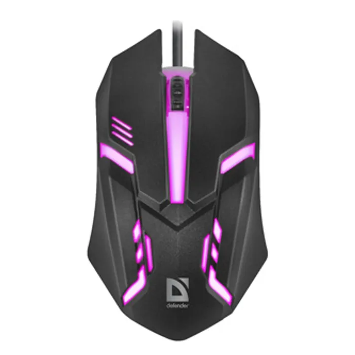Hauptbild des Produkts Defender Myš Cyber MB-560L, 1200DPI, optická, 3tl., 1 kolečko, drátová USB, černá, herní,