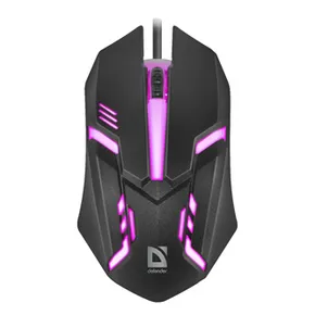Defender Maus Cyber MB-560L, 1200DPI, optisch, 3Tas., USB verdrahtet, schwarz, Game, unterbeleuchtet