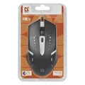 Defender Maus Hit MB-601, 1200DPI, optisch, 4Tas., USB verdrahtet, schwarz, Game, unterbeleuchtet