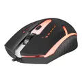 Defender Maus Hit MB-601, 1200DPI, optisch, 4Tas., USB verdrahtet, schwarz, Game, unterbeleuchtet