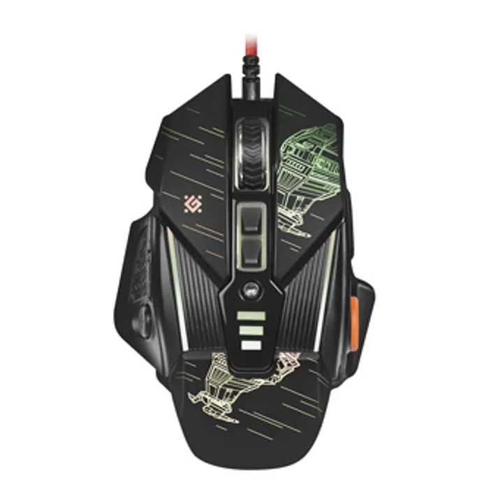 Hauptbild des Produkts Defender Myš sTarx GM-390L, 3200DPI, optická, 8tl., 1 kolečko, drátová USB, černá, herní,