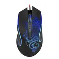 Defender Maus Venom GM-640L, 3200DPI, optisch, 8Tas., USB verdrahtet, schwarz, Game, unterbeleuchtet