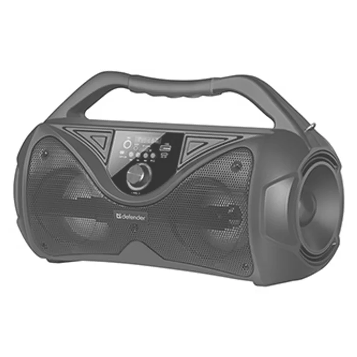 Hauptbild des Produkts Defender reproduktor G108, Li-Ion, 2.0, 20W, černý, regulace hlasitosti, LED podsvícení,