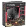 Weiteres Produktbild Defender Maus-Set Devourer MHP-006, 3200DPI, optisch, 6Tas., USB verdrahtet, schwarz, mit Gaming-Kopfhörer und Pad, unterbeleuchte